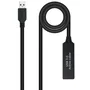 Nanocable Cable USB 3.0 Prolongador con Amplificador 10m Negro